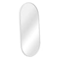 Miniatyrbild 1 av 6: Väggspegel Corato 40x80 cm vit oval [en.casa]