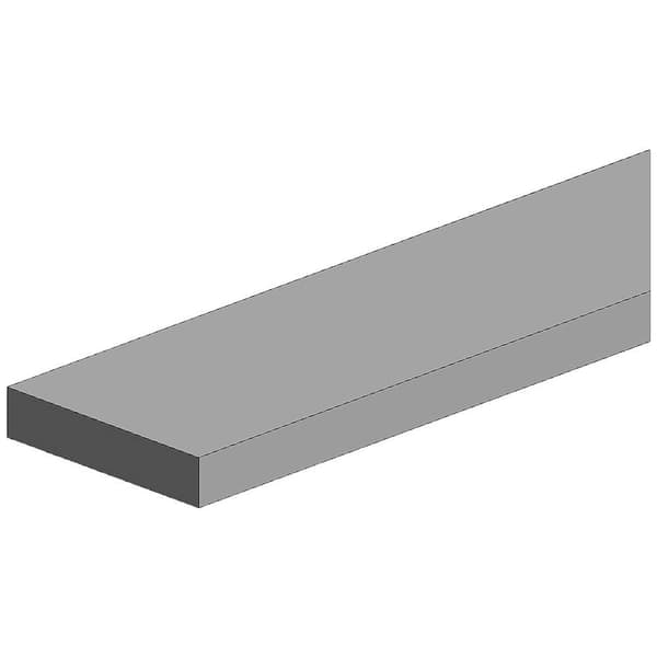 Polystyren Rektangulär profil (L x B x H) 350 x 2 x 1 mm 10 st