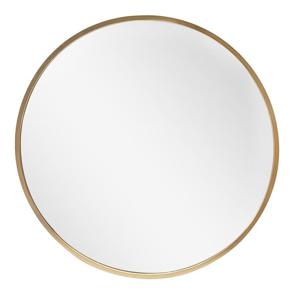 Väggspegel Modugno Ø50 cm rund guld [en.casa]
