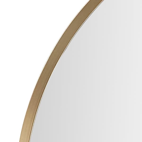 Väggspegel Modugno Ø50 cm rund guld [en.casa]
