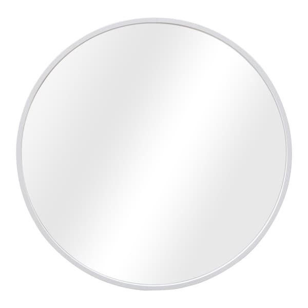Väggspegel Modugno Ø60 cm rund vit [en.casa]