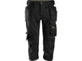 Pikkukuva 1 / 2: SNICKERS WORKWEAR 6142 AllroundWork Pirate housut joustavat kotelotaskuilla, mustat, koko: 54