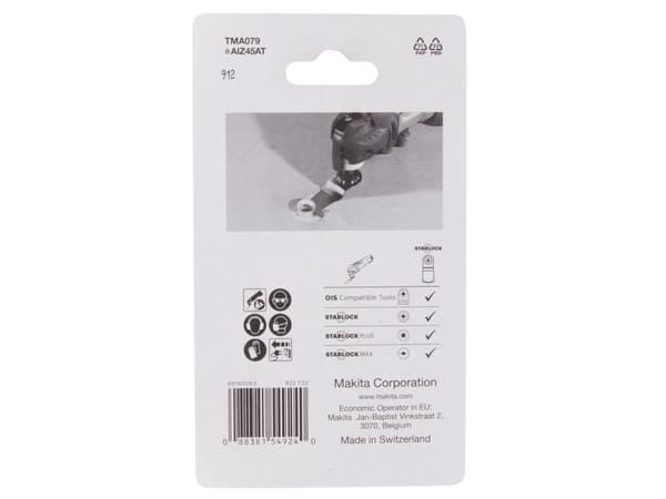 Makita B-69755 dykkskjæreskiver 45 TMA079, TC/HM, STARLOCK, for metall