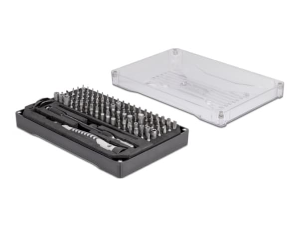 Delock - Precision screwdriver handle with bit and socket set - 117 deler - inn boks