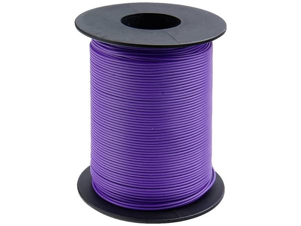 Donau Elektronik 125-S25-6 Tråd 1 x 0,25 mm² Violett 25 m