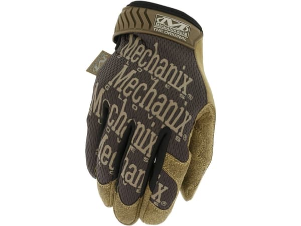 Mechanix Wear Gloves The Original® brun størrelse M. Borrelås, kunstskinn, TrekDry®