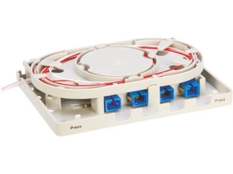 ALANTEC FOPA-4A-01 - Fiberoptikdistribueringsbox - väggmontering - 4 portar