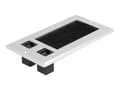 Pikkukuva 1 / 5: DeLOCK 66896, 2 x RJ-45, Musta, Valkoinen, Alumiini, 70 mm, 130 mm, 5 mm