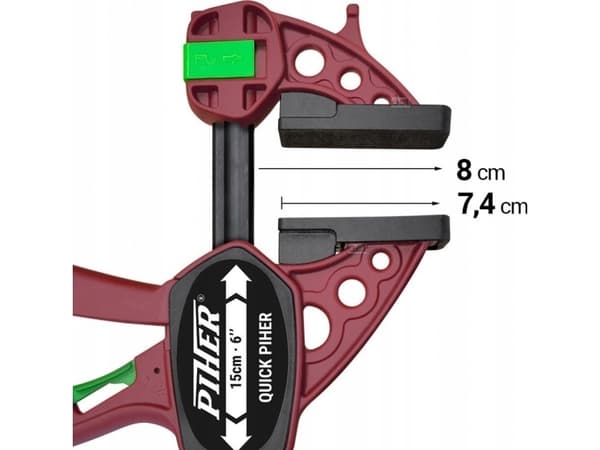 PIHER Ścisk stolarski Quick 15 cm,gł.8 cm,150kg
