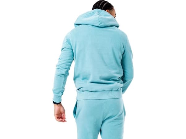 Justhype Justhype Acid Wash Hoody TWLR-137 Blue L