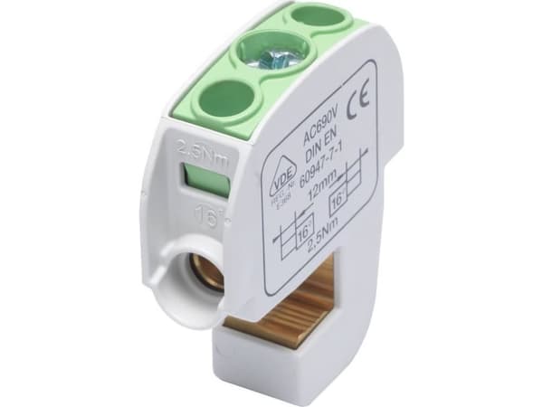 Simet isolerad rälsklämma SBB 16 (86105) SIMBLOCK grön 81550005