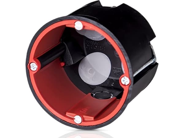 Simet Fireproof box with a membrane hermetic, acoustic, black, depth 62 with the introduction of pipes 86162007