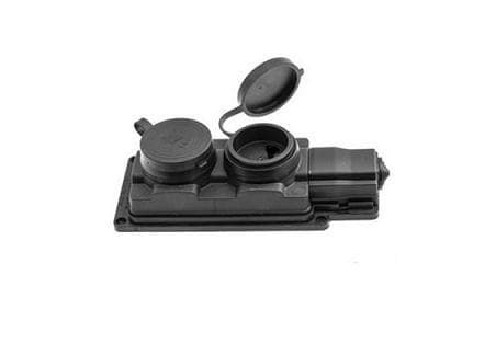Pawbol Rubber Socket.2Pl.Black.Ip44. D.3159/2-S
