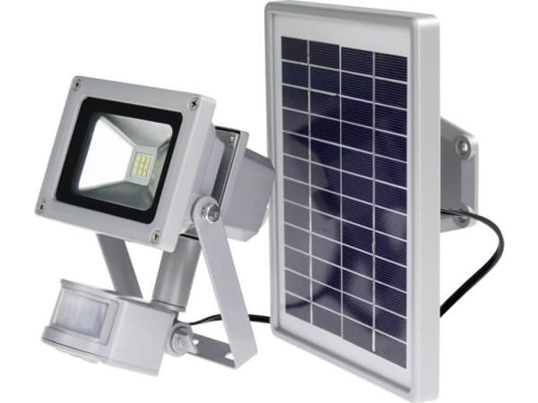 AS Schwabe 46978 Solcelle-spot med bevægelsessensor 10 W Neutralhvid