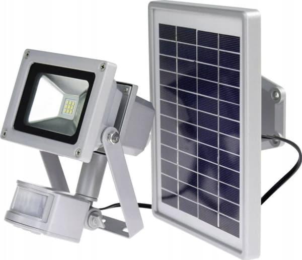 AS Schwabe 46978 Solcelle-spot med bevægelsessensor 10 W Neutralhvid