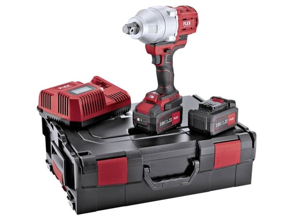 Flex IW 3/4 18.0-EC/5.0 Set 492647 Batteri slagboremaskine Antal batterier, der følger med 2 2.5 Ah, 5 Ah, 8 Ah Litium inkl. ekstra batteri