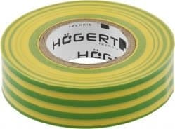 Högert Technik PVC isolasjonstape, gulgrønn (HT1P286)