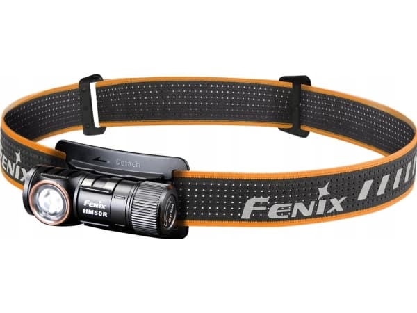Fenix HM50R V2.0, otsapannan taskulamppu, musta, alumiini, IP68, LED, 50000 h