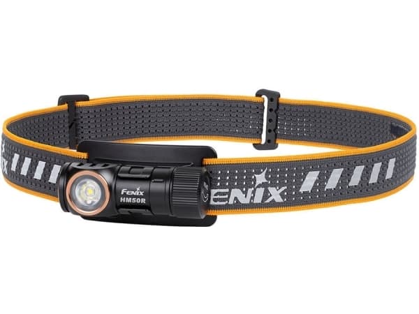 Fenix HM50R V2.0, otsapannan taskulamppu, musta, alumiini, IP68, LED, 50000 h