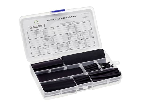 Quadrios 201711CA002 Krympeslangesortiment Sort Krympningshastighed:3:1 1 Set