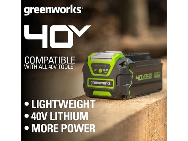 Greenworks 2927207, Batteri, Litium-Ion (Li-Ion), 5 Ah, 40 V, Greenworks, Elektriskt multiverktyg