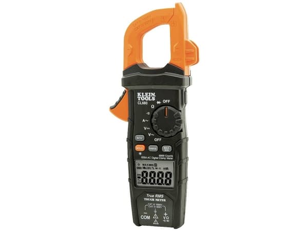 Klein Tools CL600, CAT III 1000V,CAT IV 600V, 335 g, Musta, Oranssi