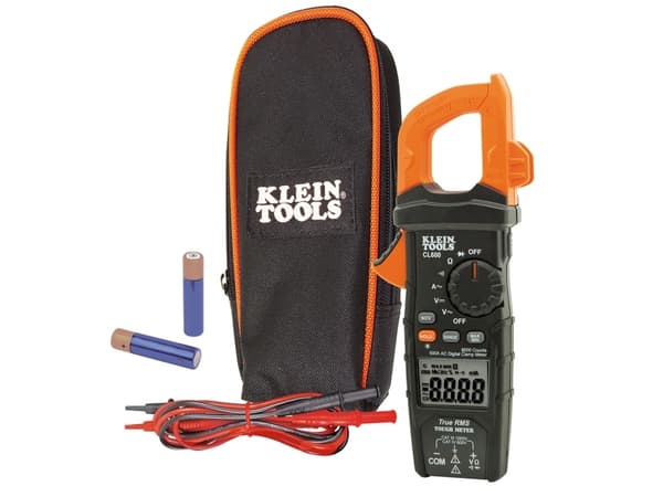 Klein Tools CL600, CAT III 1000V, CAT IV 600V, 335 g, Sort, Oransje