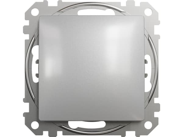 Schneider Electric, Sedna Design i Elements, Łącznik schodowy, srebrne aluminium, SDD113106