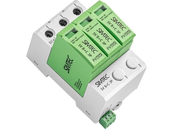 Simet Ylijännitesuoja aurinkosähkölle SV B+C 3P SIMTEC 85036002 85036002
