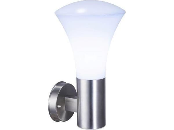 Wall lamp Volteno Wall lamp straight E27 Bella stainless steel IP44 VO0560