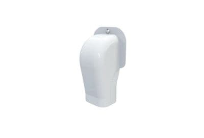 T75 vægflange - 78x58 mm, Hvid RAL 9010