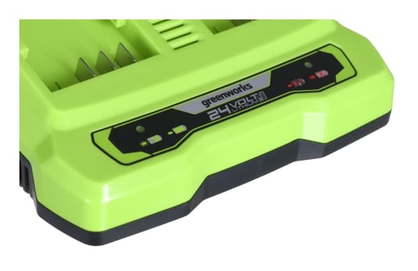 Greenworks 24V adowarka 2A dual slot G24X2UC2 - 2931907, Batteriladdare, Greenworks, Grön, AC, Litium-Ion (Li-Ion), 24 V