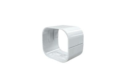 T75 samlekappe - 78x58 mm, Hvid RAL 9010