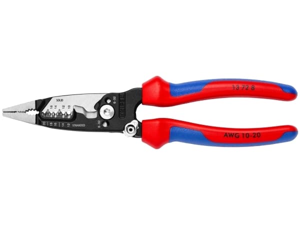 Monikäyttöiset sähköasentajan pihdit KNIPEX 13728