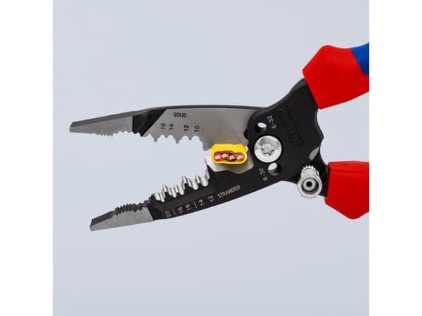 Monikäyttöiset sähköasentajan pihdit KNIPEX 13728