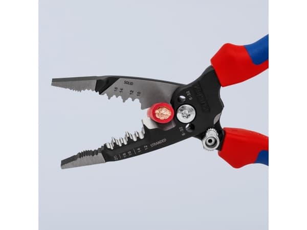 Monikäyttöiset sähköasentajan pihdit KNIPEX 13728
