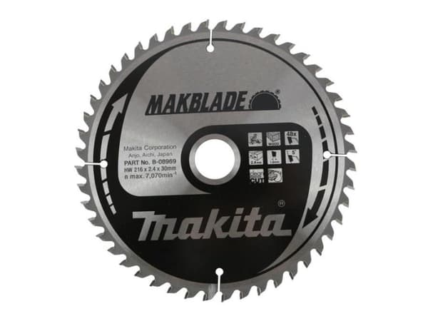Skjæreskive MAKITA Makblade 216x30x2,4mm 48T 5°