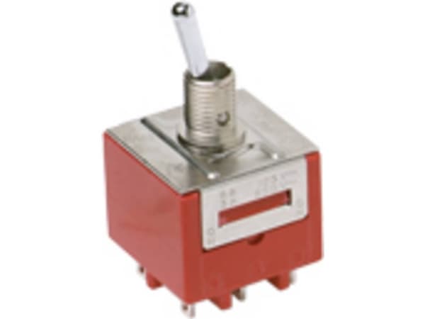C &amp; K Switches Vippbrytare 125 V/AC, 28 V/DC 10 A 2 x On/On IP67 1 st Bulk