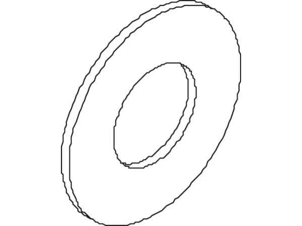 CUBIC Kiristysaluslevy - kartiomainen M12 2018-1200