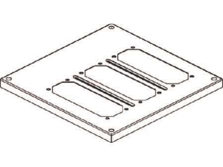 CUBIC Dæksel, laippa, 2 x 2 modul, 374 x 374 mm BxH