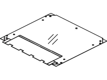 CUBIC Horisontellt skydd, 2 x 2-modul, polykarbonat