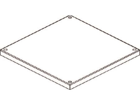 CUBIC Dæksel, 2 x 2 modul, 374 x 374 mm BxH.