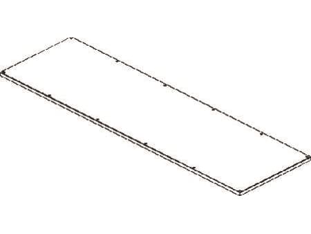 CUBIC Dæksel, 3 x 10 modul, 566 x 1910 mm BxH