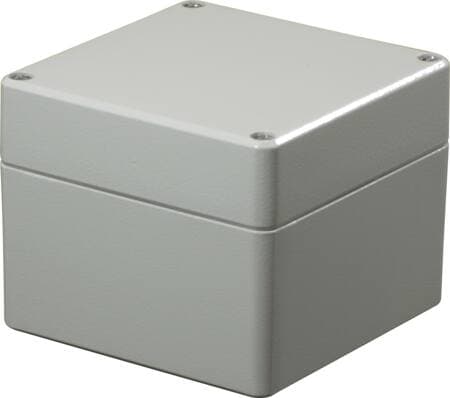ROLEC Letmetalkasse AS 100 - 100.100.000100x100x80 mmstål hvid IP66 aluminium grå