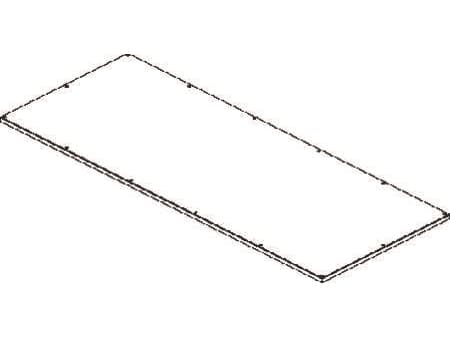 CUBIC Dæksel, 4 x 10 modul, 758 x 1910 mm BxH