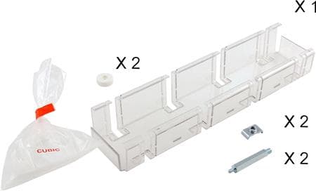 CUBIC Skidhållare, komplett, S225