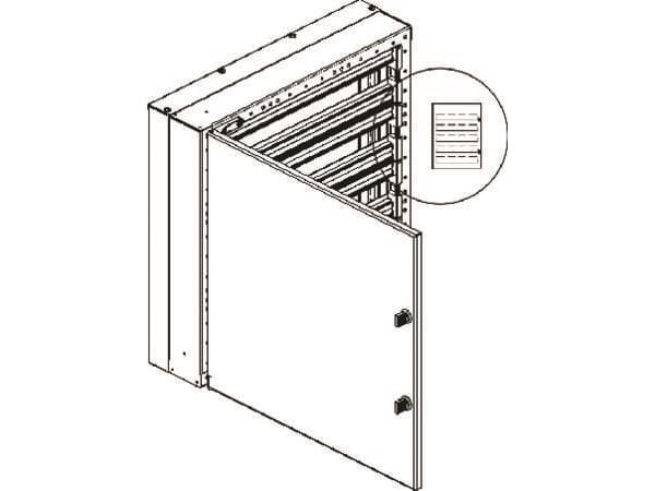 CUBIC Jakelukortti CU-mini 3x4 moduulia, 135 DIN-moduulia 572x764x165mm