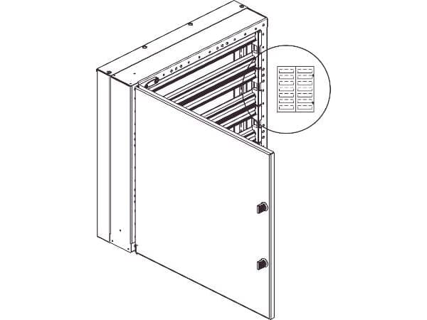CUBIC Jakelukortti CU-mini 4x5-moduulit, 224 DIN-moduulia 764x956x165mm