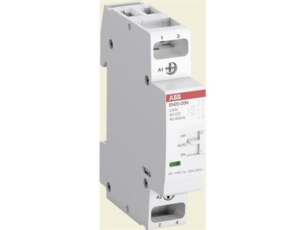 ABB EN20-20N-06, Kontaktor, Grå, IP20, Vekselstrøm, 18 mm, 65 mm