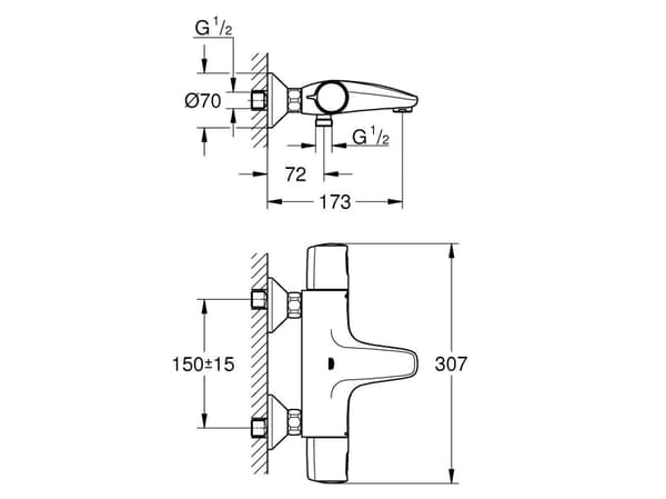 GROHE Precision Trend, Kromfarget